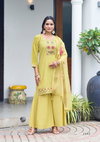 Mannat Vol 2 By Ossm Viscose Roman Silk Kurti With Bottom Dupatta Exporters In India